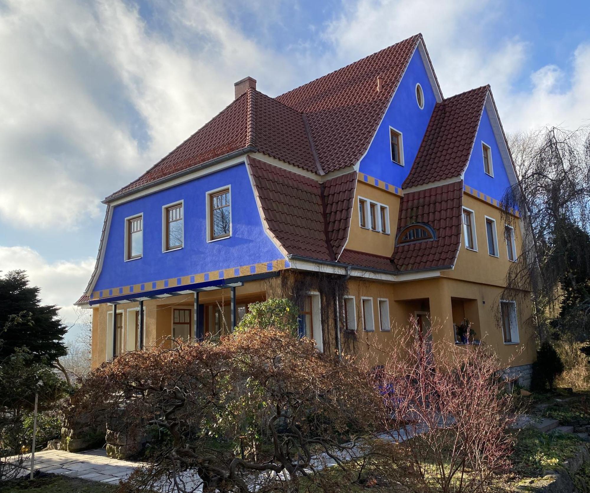 Ferienwohnung Blaues Haus Schmalkalden Exterior foto